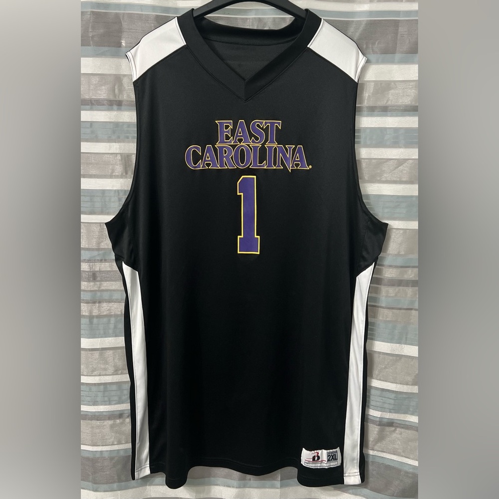 East Carolina Pirates Black Basketball Jersey